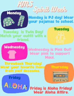 Spirit Week Flier